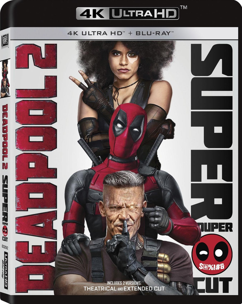 The 4K release of Deadpool 2.